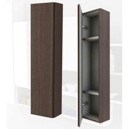 Parete attrezzata 140x100x17 rovere complemento d'arredo antigraffio