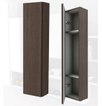 Parete attrezzata 140x100x17 rovere complemento d'arredo antigraffio