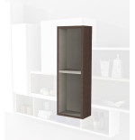 Parete attrezzata 140x100x17 rovere complemento d'arredo antigraffio