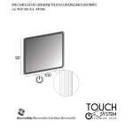 Specchiera specchio bagno filo lucido, retroilluminato a led, accensione con sensore touch, misura cm.90x100