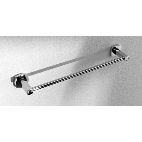 Set accessori bagno, in acciaio cromato e vetro satinato Trend serie completa Ares, pezzi 7