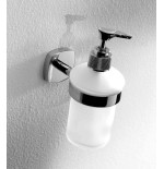 Set accessori bagno, in acciaio cromato e vetro satinato Trend serie completa Ares, pezzi 7