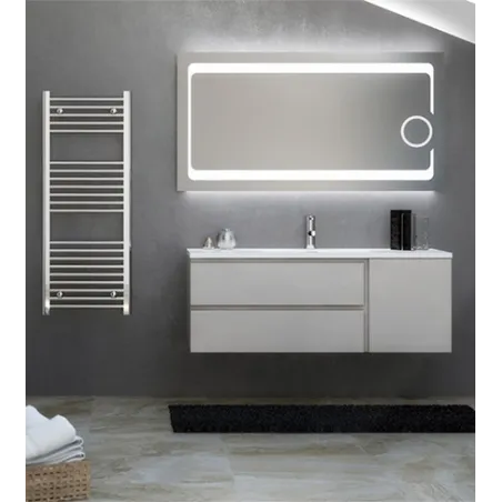 Specchio specchiera da bagno a illuminazione led 135x70 cm con ingranditore