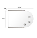 Specchio specchiera da bagno con illuminazione,cm.98x70x3