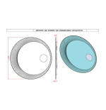 Specchio specchiera da bagno a illuminazione led 100x100 cm con ingranditore