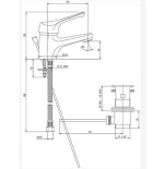Rubinetto miscelatore monocomando lavabo cromo PILOT PAINI