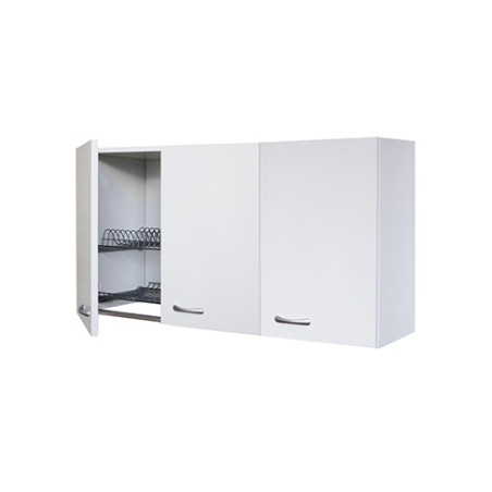 Mobile colapiatti e pensile destro bianco lucido cm 120  H.60