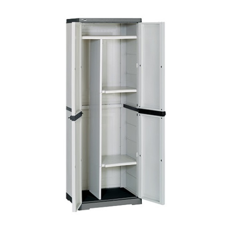 Armadietto mobiletto per interno/esterno, portascope, 2 ante, cm.178x65x45
