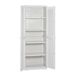 Armadietto polipropilene per interno ed esterno, 4 ripiani, 2 ante, cm.178x65x45